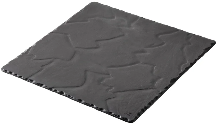 Teller quadratisch 25x25cm, schiefer-optik