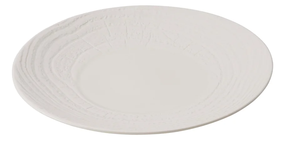 Speiseteller rund, H:3.4cm, Ø28.3cm, elfenbein