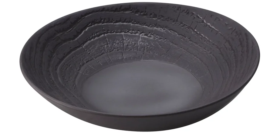 Suppenteller rund, H:5.7cm, Ø24.2cm, lakritze