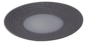 Speiseteller rund, H:2.6cm, Ø26.5cm, lakritze