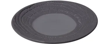 Frühstücksteller rund, H:1.6cm, Ø16cm, lakritze