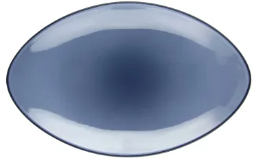 Equinoxe Servierteller oval, 35x22x4cm, blau