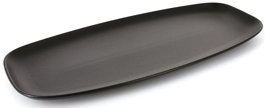 Club Platte rechteckig, 48x21cm, gusseisen-optik