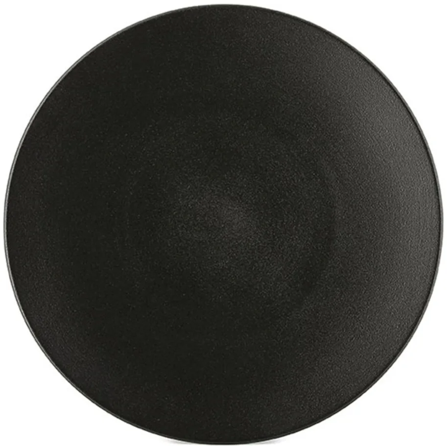Equinoxe Teller flach, Ø26cm, H:3cm, schwarz