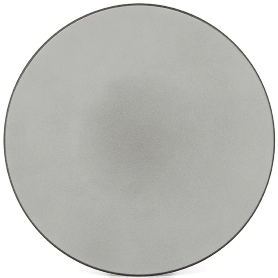 Equinoxe Teller flach, Ø26cm, H:3cm, pfeffer