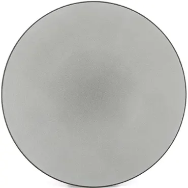 Equinoxe Teller flach, Ø24cm, H:3cm, pfeffer