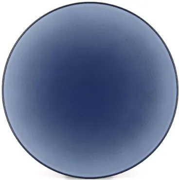 Equinoxe Teller flach, Ø24cm, H:3cm, blau
