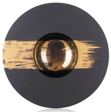 Sphere Teller 30cl, H:5cm, Ø30cm, goldstrich mittig