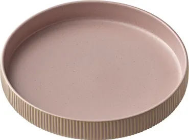 Playground Nara Teller tief hoher Rand Relief rosé D24cm