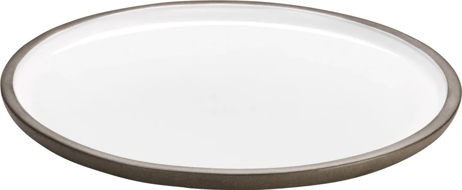 Playground ReNew Teller flach weiss 22cm