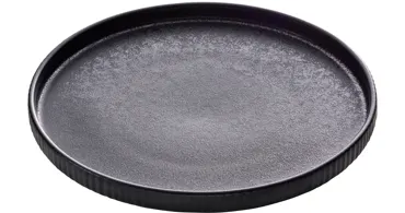 Playground NARA Teller fl Relief schwarz D21cm 0.34lt H2.5cm