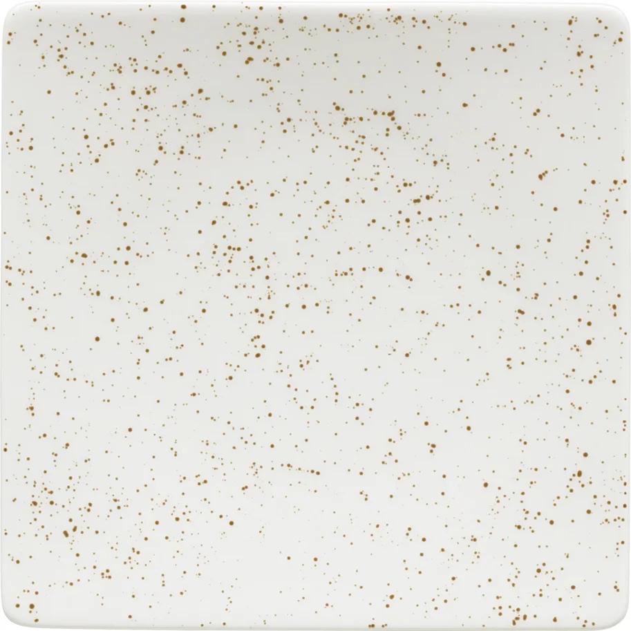 Pottery Unique white Teller halbtief quadratisch coupe 12cm