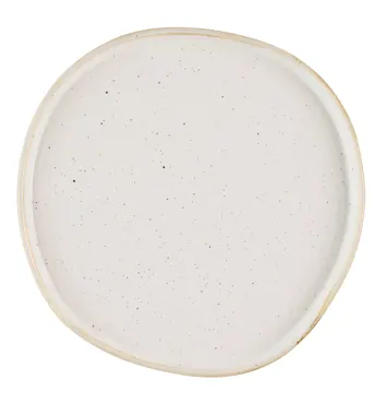 Stonecast Barley White Organic Walled Teller flach 26cm