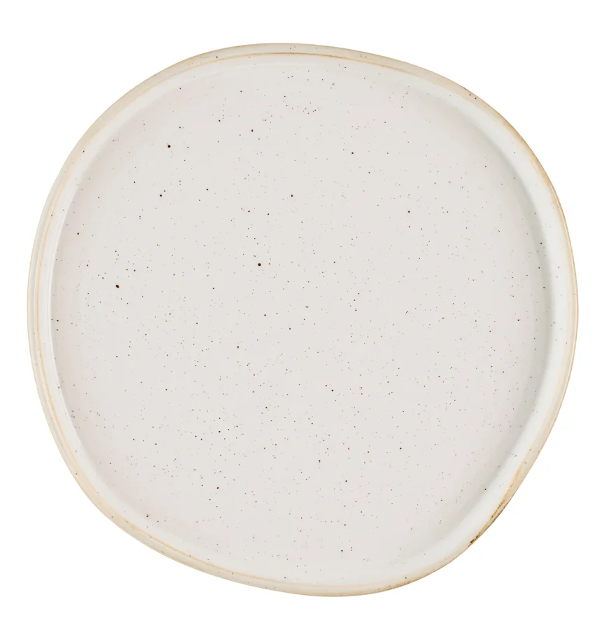 Stonecast Barley White Organic Walled Teller flach 26cm