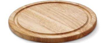 Gummibaum Steakteller m. Saftrille geölt, 30 x 1,8cm