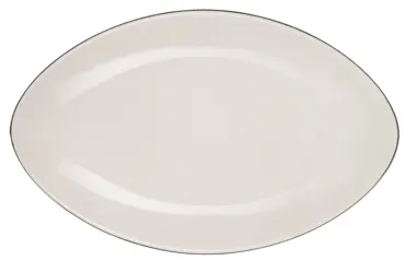 Equinoxe Servierteller oval, 35x22.3x4cm, weiss