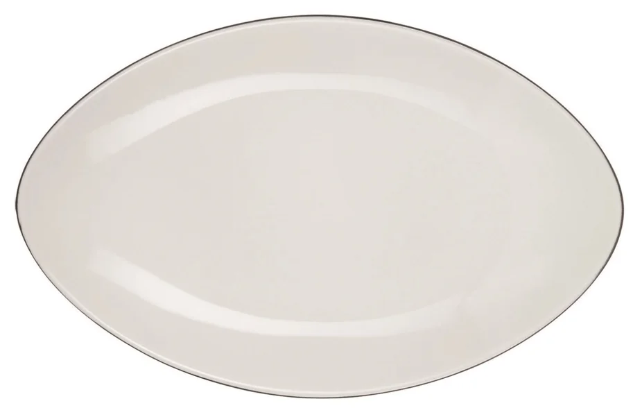 Equinoxe Servierteller oval, 35x22.3x4cm, weiss