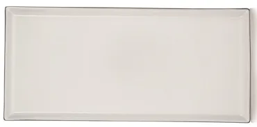 Equinoxe Speiseteller rechteckig, 32.5x15x1.8cm, weiss