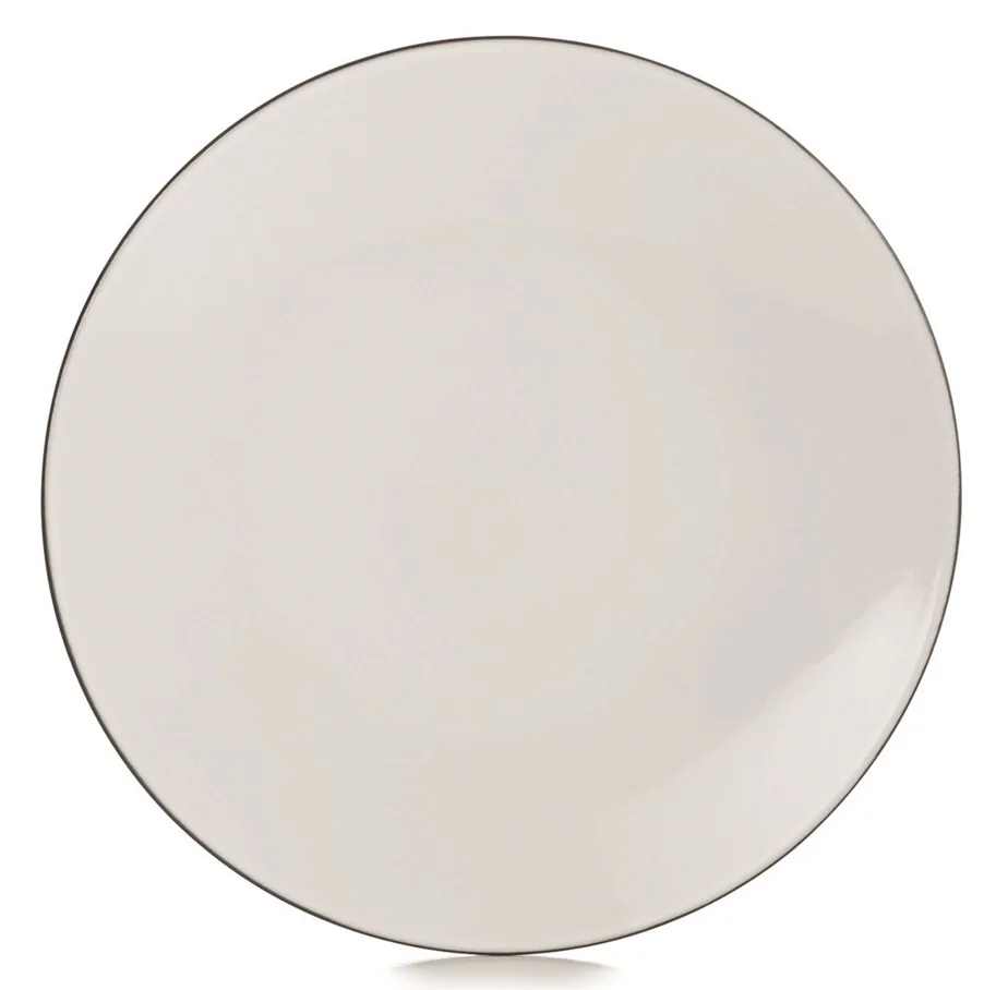 Equinoxe Teller flach, Ø26, H:3cm, weiss
