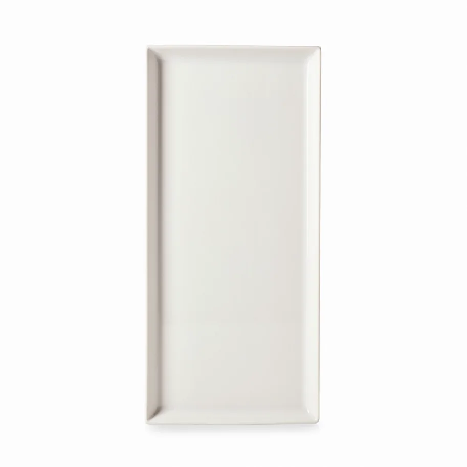 Madeleine Teller rechteckig 32.5x15x1.8cm alabaster weiss