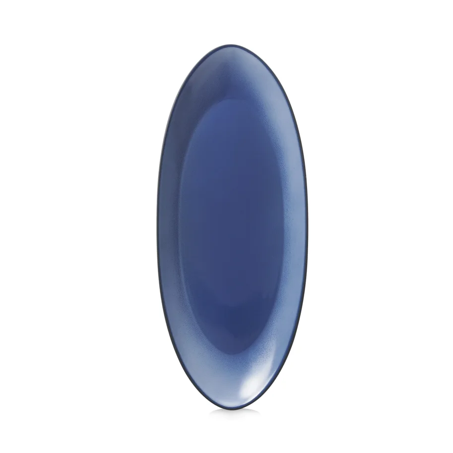 Equinoxe Teller länglich L36cm B16cm cirrusblau