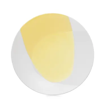 Confluence Teller flach D28cm safran alabaster weiss