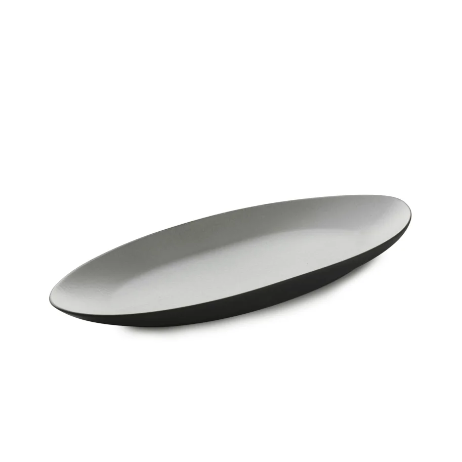 Equinoxe Teller oval L36cm B16cm pfeffer