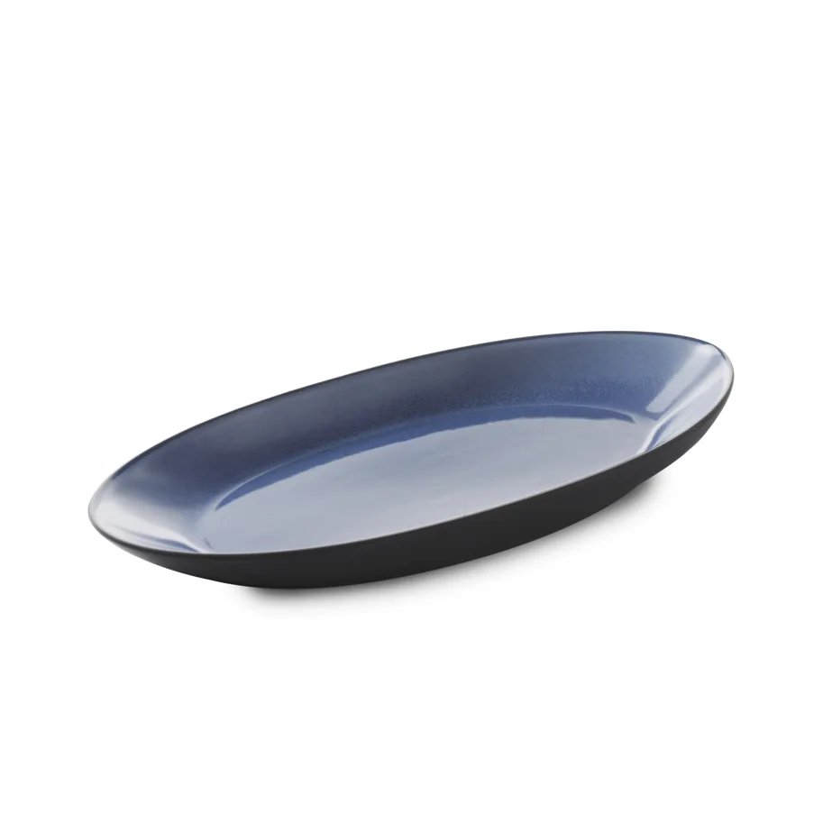 Equinoxe Teller oval L24cm B13cm cirrusblau