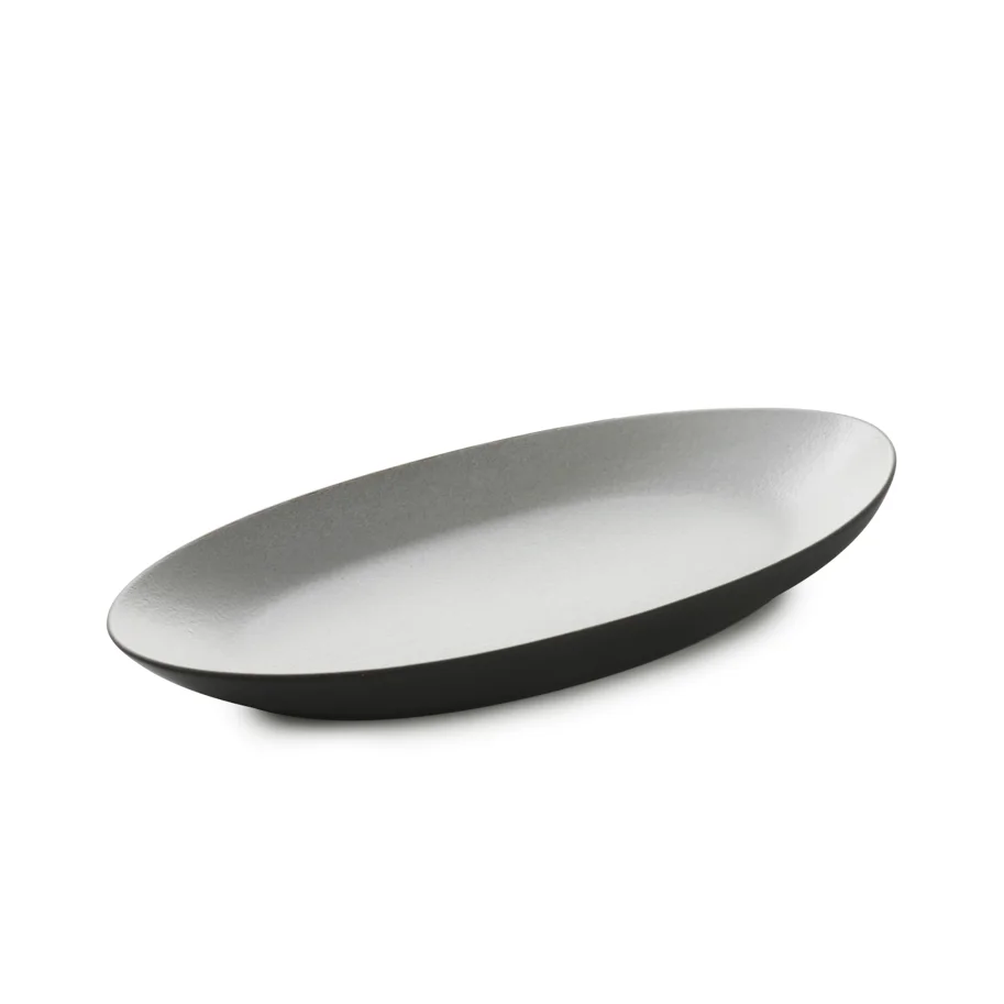 Equinoxe Teller oval L24cm B13cm pfeffer
