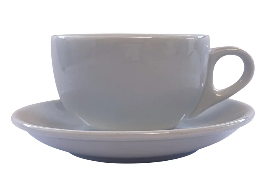 Luna Cappuccino Obertasse und Untere 0.22lt weiss