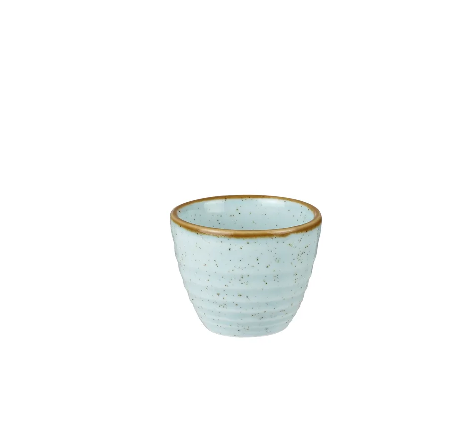 Stonecast Duck Egg Blue Becher geriffelt 5.7cl