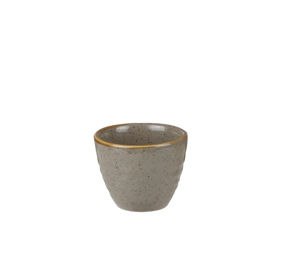 Stonecast Peppercorn Grey Becher geriffelt 5.7cl