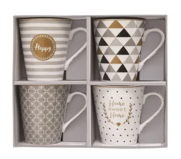 4er Set Coffee Mania Kaffebecher in, Home, 300ml