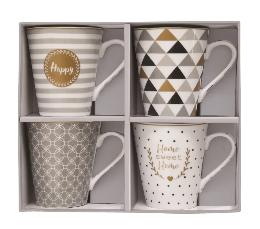 4er Set Coffee Mania Kaffebecher in, Home, 300ml