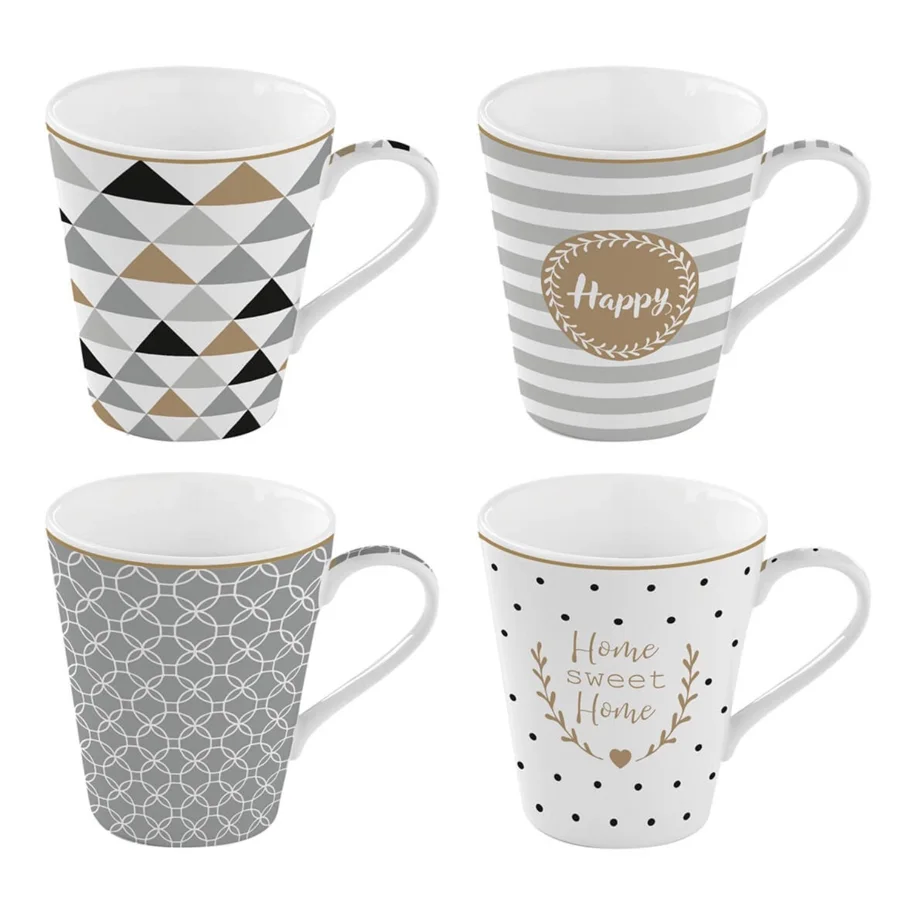 4er Set Coffee Mania Kaffebecher in, Home, 300ml