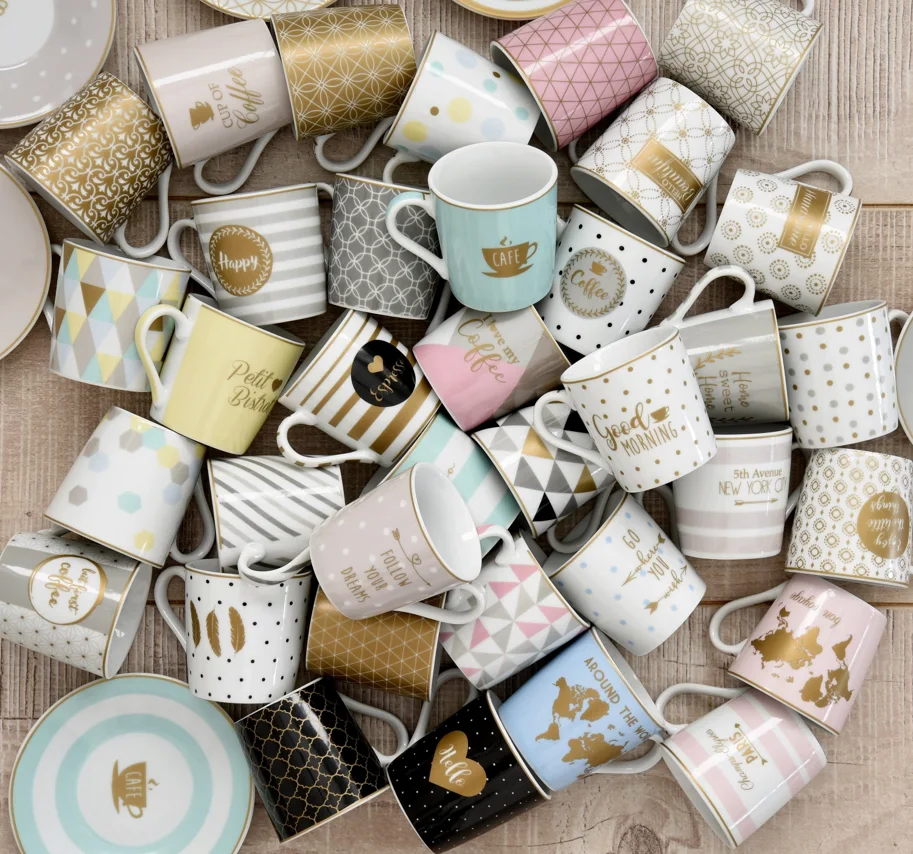 4er Set Coffee Mania Kaffebecher in, Home, 300ml