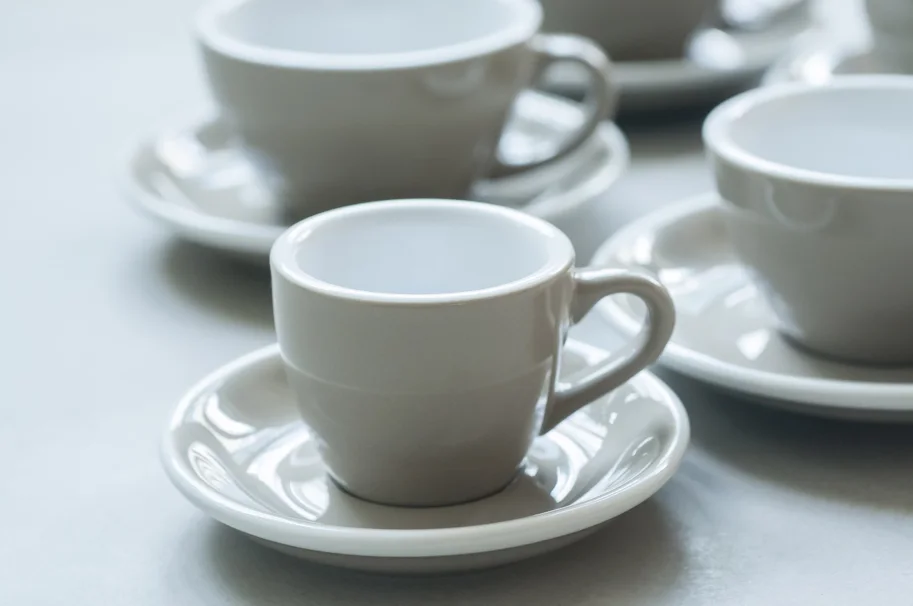 Egg Espresso Untertasse 11.5cm graubraun