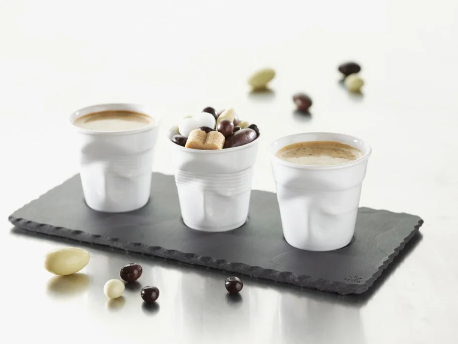Knitterbecher Espresso 8cl, weiss
