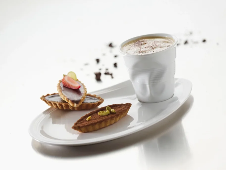 Knitterbecher Cappuccino, 18cl, weiss
