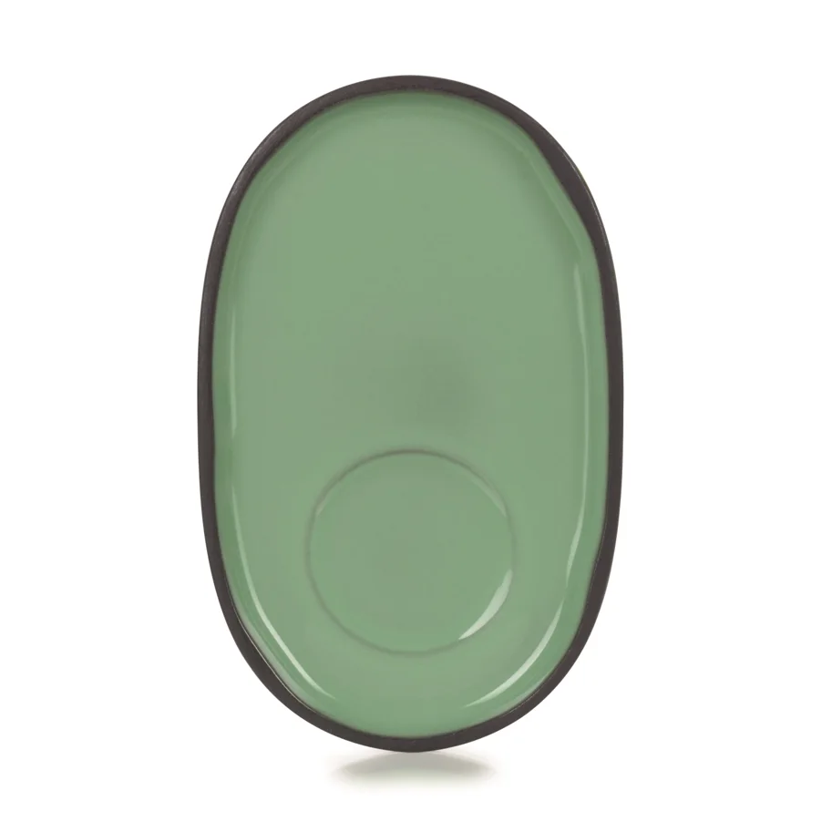 Caractère Untertasse, 13.5x8.3x1.2cm, minze