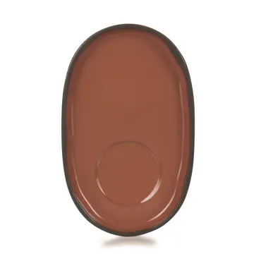 Caractère Untertasse, 13.5x8.3x1.2cm, zimt