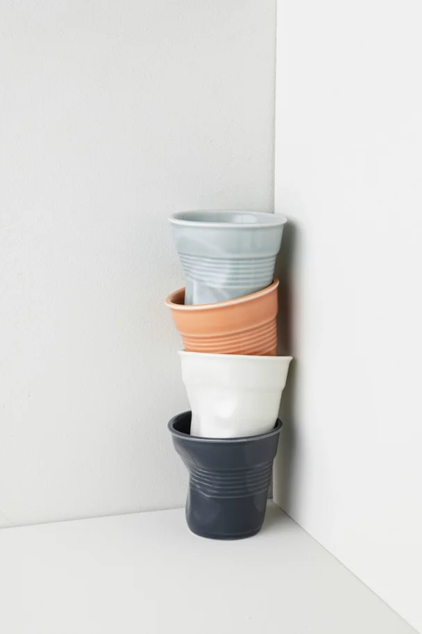 Knitterbecher Cappuccino Blau Mistral 18cl