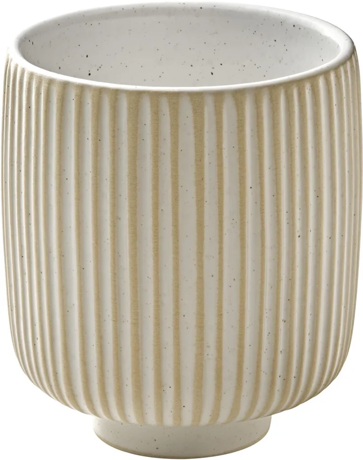 Playground Nara Becher hoch Relief weiss 0.3lt