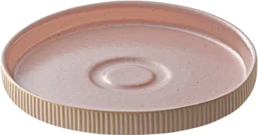 Playground Nara Untertasse rund Relief rosé D15cm