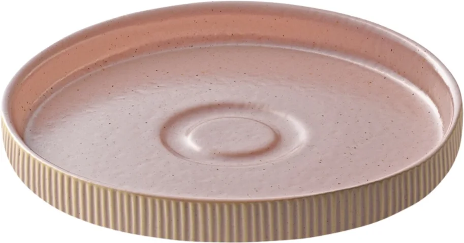 Playground Nara Untertasse rund Relief rosé D15cm