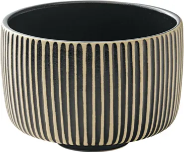 Playground Nara Becher nieder Relief schwarz weiss 0.3lt