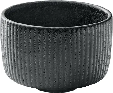 Playground Nara Becher nieder Relief schwarz 0.3lt