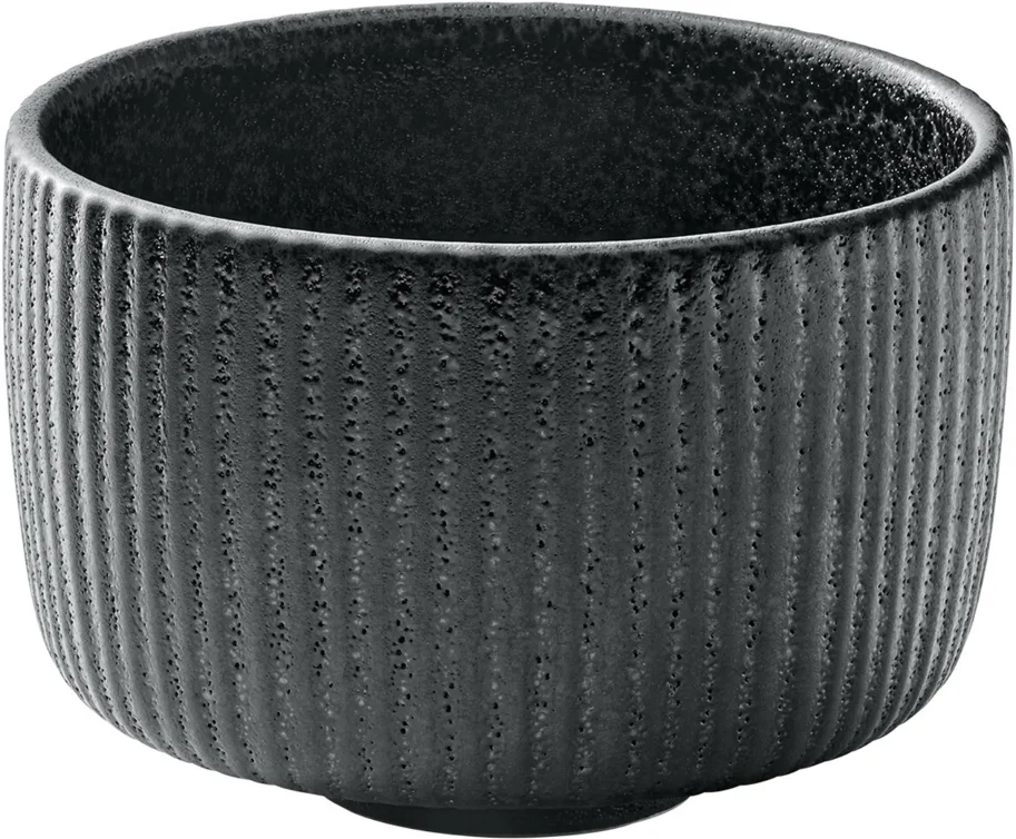 Playground Nara Becher nieder Relief schwarz 0.3lt