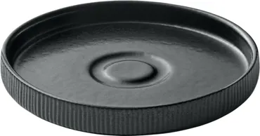 Playground Nara Untertasse rund Relief schwarz D15cm