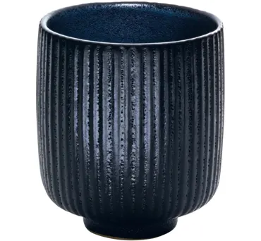 Playground NARA Becher o.Hkl Relief schw. D8cm 0.32lt H9.5cm